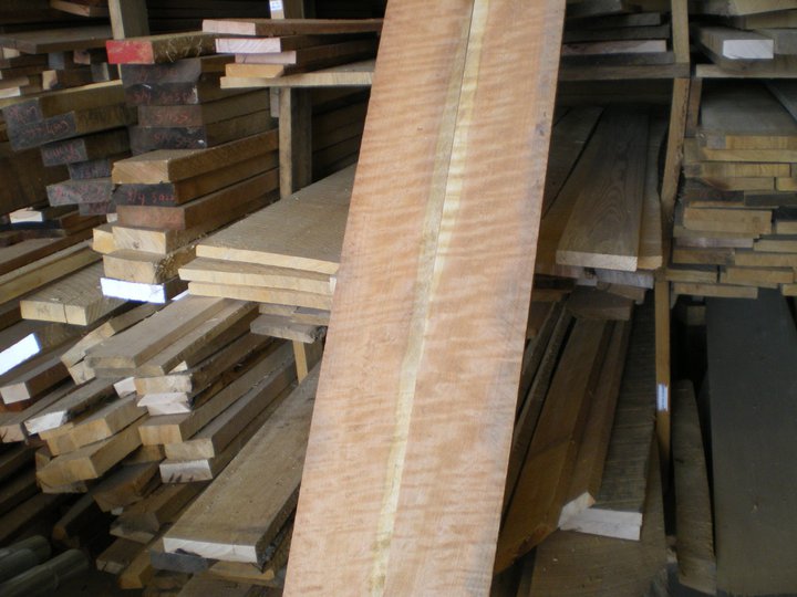 A few boards of awesome curly cherry..